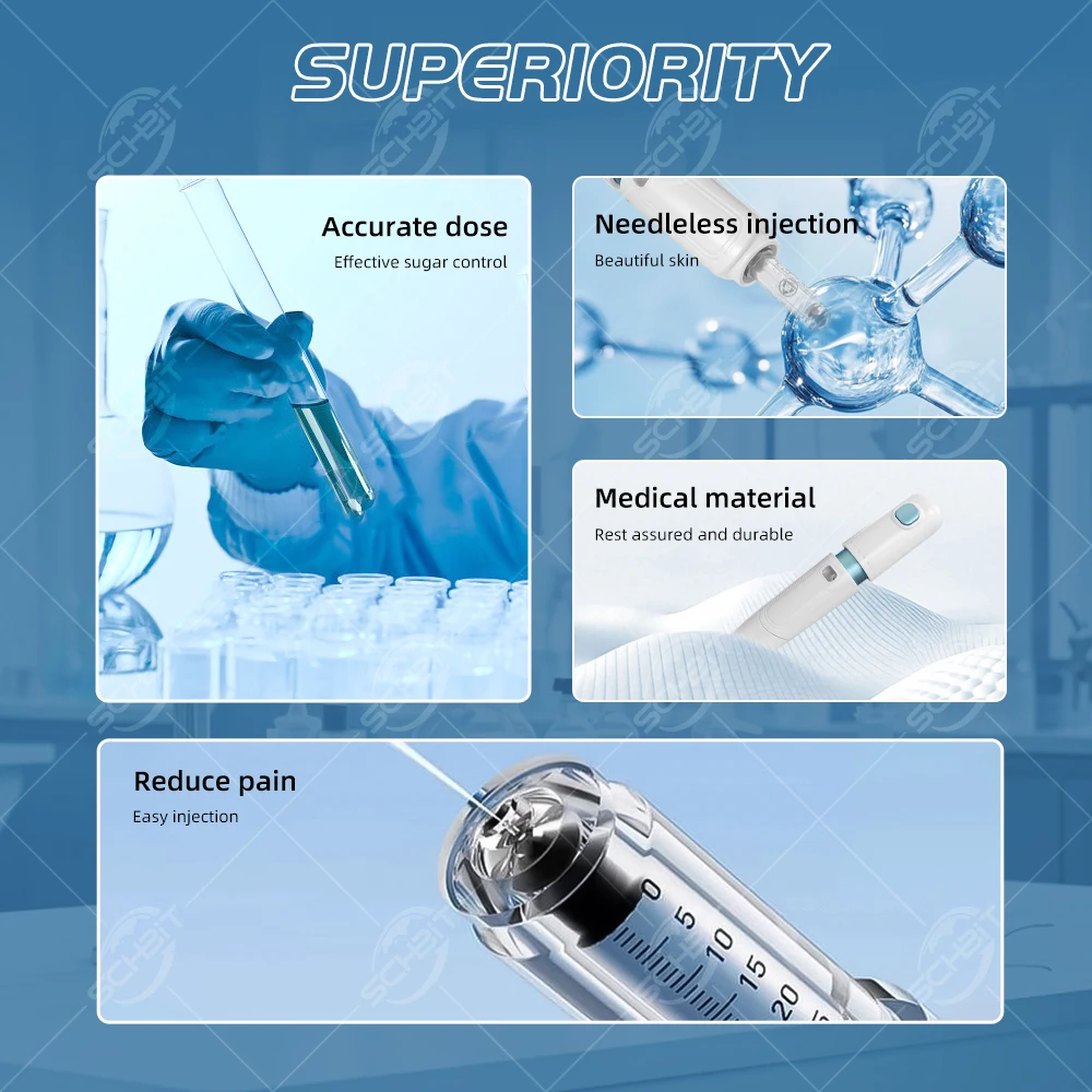 injecteur d'insuline indolore : soin du diabète facile et doux, la nouvelle seringue réglable sans aiguille, réduit la glycémie injecteur d'insuline indolore : soin du diabète facile et doux, la nouvelle seringue réglable sans aiguille, réduit la glycémie